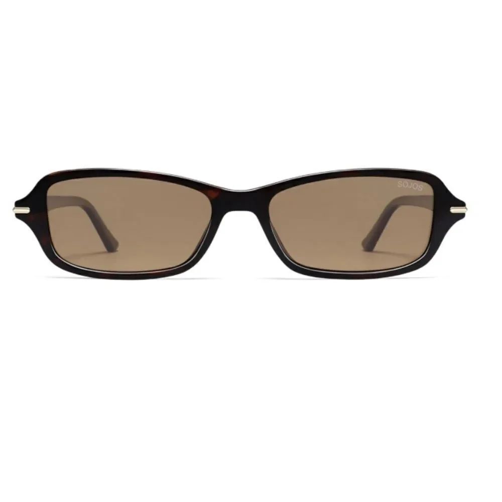 Retro Rectangular Tortoise Sunglasses - Picture 5 of 5